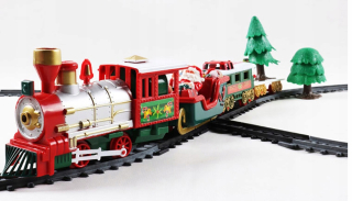 Dráha pre deti, stavebnica - Elektrický front vlakový darček santa claus