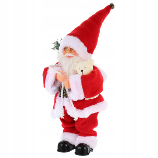 Elektrický Santa Claus nastavený pre deti, ktoré stoja