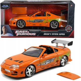Autíčka zostava - RÝCHLO ZBAVENÉ AUTOMOBILY TOYOTA SUPRA OTVÁRACIA STRECHA