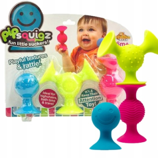 Zvukova hračka - FAT BRAIN TOYS BOBO prísavky 3 Hrkálky Gryzak