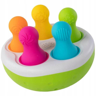Zvukova hračka - FAT BRAIN TOYS Spinno PIN sorter WAZAKI ÚVOD