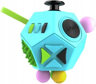 Antistresová kocka - FIDGET CUBE 12 -stranná hračka na kocky KO 0 0 0