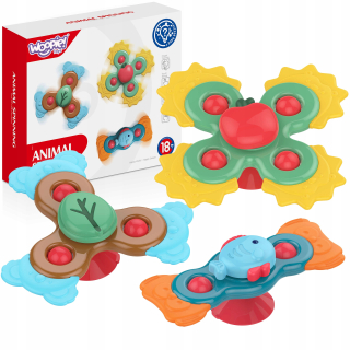 FIDGET SPINER SPINNER SENSORY HRAČKA ANTISTRESOVÁ PRÍSAVKA WOOPIE