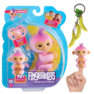 FINGERLINGS /3111/ RUŽOVÁ OPICA - HARMÓNIA