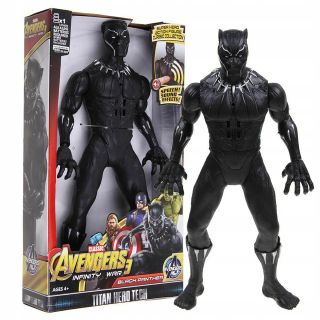 Akčná figúrka, postavička - Black Pantera Avengers figúrka Sound 30 cm LED