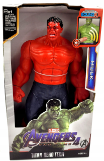 Akčná figúrka, postavička - Figúrka Red Red Hulk s interaktívnymi zvukmi