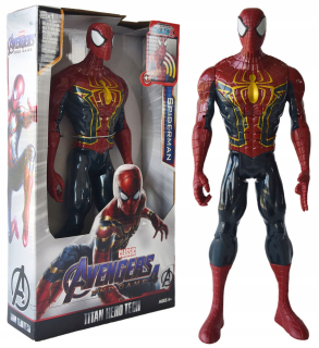 Akčná figúrka, postavička - Figurín Spiderman Avengers Osvetlenie zvuk 30 cm LED