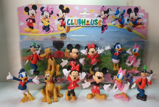 Rozprávková postavička - Minni Mickey Goofy Pluto Donald Daisy 6ks