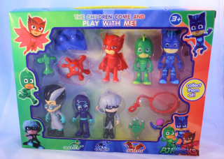 Rozprávková postavička - Postavy z rozprávky pidżamersi pjmasks 6 ks - sada