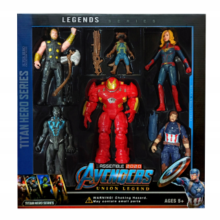 Akčná figúrka, postavička - Obrázky sade 6 kusov Avengers Pantera Thor