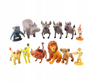Rozprávková postavička - SÚBORY FIGURÍNOV LION KING LION GUARD 12 ks