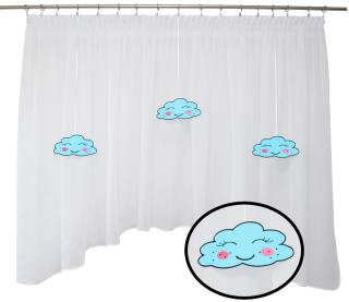 Záclony do detskej izby - Corporate Cloud 300x145 BLUE