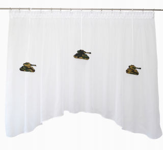 Záclony do detskej izby - Corporate Militaria Moro Moritary Tank 300x145