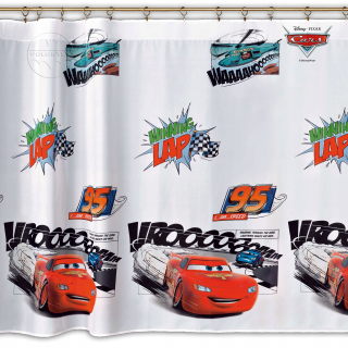 Záclony do detskej izby - DISNEY 240x150 Cars 2 DAE3 detské záclony