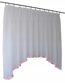 Záclony do detskej izby - Detské záclony sú 400 x 145 pompoms