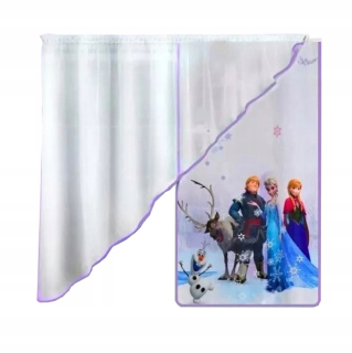 Záclony do detskej izby - Záclony Záclony detského krajiny Ice Olaf Elsa