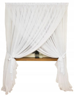 Záclony do detskej izby - Curtain pripravení s hladkým woal 500x250cm biela