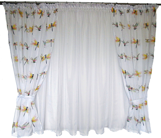 Záclony do detskej izby - Záclony "Vážky" 400x150
