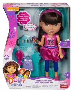 Bábika - FISHER PRICE DORA Doll hovorí s telefónom CHH53