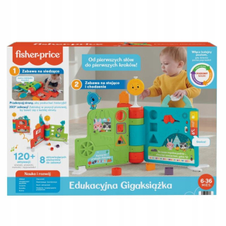 Interaktívna knižka - Fisher Price Educational Giga Book HCL06 6M+