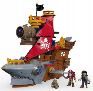 Loďka, parník - FISHER PRICE Imaginext Pirátska loď žralok DHH61