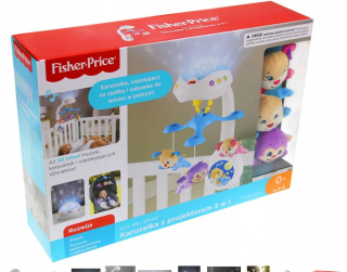 Kolotoč nad postielku - FISHER PRICE KARUZELA pre bábätko projektor Bears