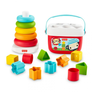 Interatívna hračka - Fisher Cenová cena - Sorter + Pyramídové bloky - GRF11