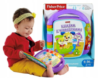 Kniha pre bábätko - FISHER PRICE Kniha s FRC70 básní