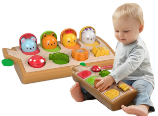 Interaktivny stolik pre deti - FISHER PRICE pop-up farebné zvieratá GJW24