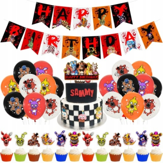 Balóny na párty - Päť nocí v Freddyho Fnaf Birthday Balloons A