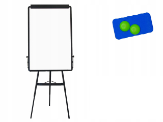 Stojan FLIPCHART, doska 60x90 + špongia, magnety