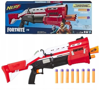 Pištoľ pre deti - Fortným Nerf launcher TS Blaster + 8 Mega šípy