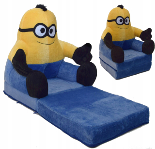 Detské kreslo - Sedadlo. Plushové skladanie Pouf Mascot