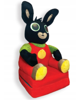 Detské kreslo - Plyšové kreslo Bing skladacie, pouf, pohovka
