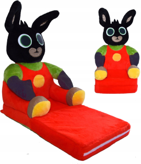 Detské kreslo - Plushové kreslo Skladacie Pouf Mascot