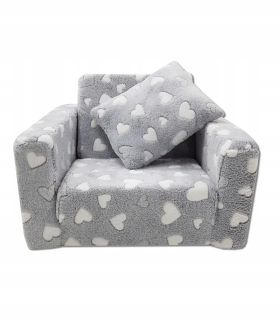 Detské kreslo - Detské sedačky rozkladacie. Plyšová pouf