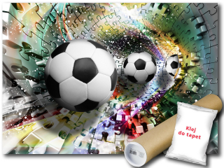 Tapeta do detskej izby - Nástenný výjav Flizelin futbal tunel 3d 416x254