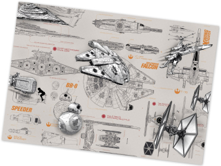 Tapeta do detskej izby - Nástenný výjav Komar Star Wars Star Wars 368x254
