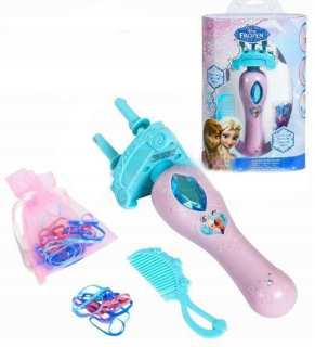 Bábika Frozen Elsa - Frozen Land ľadu Sada pre slamené vrkôčiky