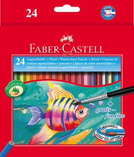 Akvarelové ceruzky Faber-Castell 24 ks.