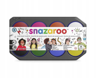 Farby na tvár Snazaroo 8 ks x 18 ml