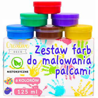 Farby prstov pre deti 6 x 125 ml