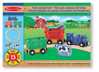 Drevená dráha pre deti - Farm - Železničný set 10644