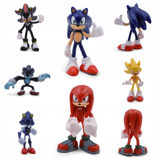 Rozprávková postavička - Zberateľskú figúrka hračka 6 kusov ježko Sonic