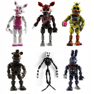 Herná figúrka - Päť nocí AT Freddyho FNAF 6 ks