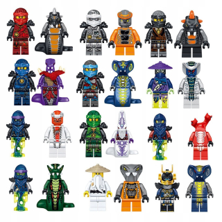 Postavička, figúrka pre deti - Ninjago Ninja postavy Sada 24ks