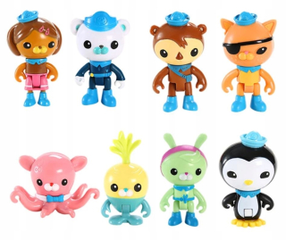 Rozprávková postavička - Oktonauci figúrky Set 8 Postavičky Octonauts