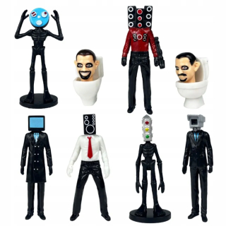 Figuríny Skibidi toaleta Titan Speakeman Cameman Roblox 8 ks