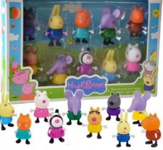 Rozprávková postavička - Peppa prasa čísla 10 kusov