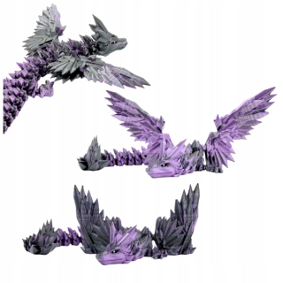 Pohyblivá figúrka draka šupinatá PURPLESNAKE